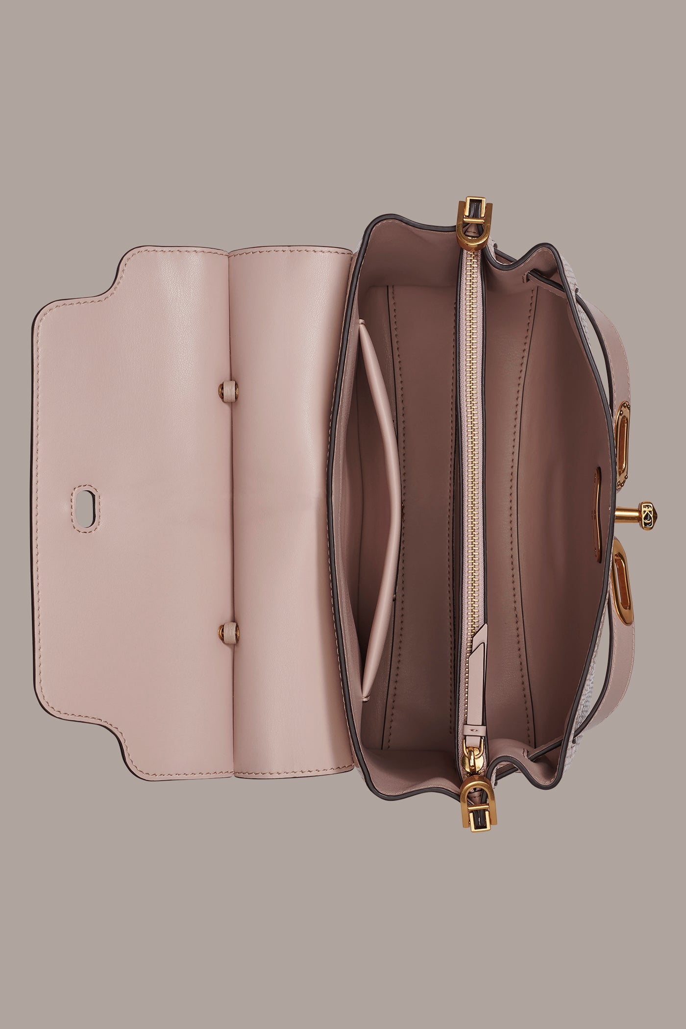 BRIDGEHAMPTON SNAKE-EFFECT LEATHER SATCHEL BAG