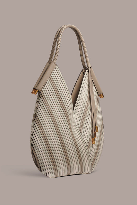 BALDWIN CHEVRON LEATHER MINI SHOULDER BAG