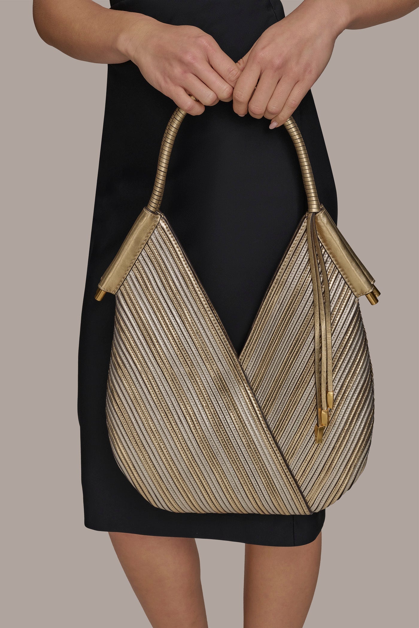 BALDWIN MINI METALLIC SHOULDER BAG