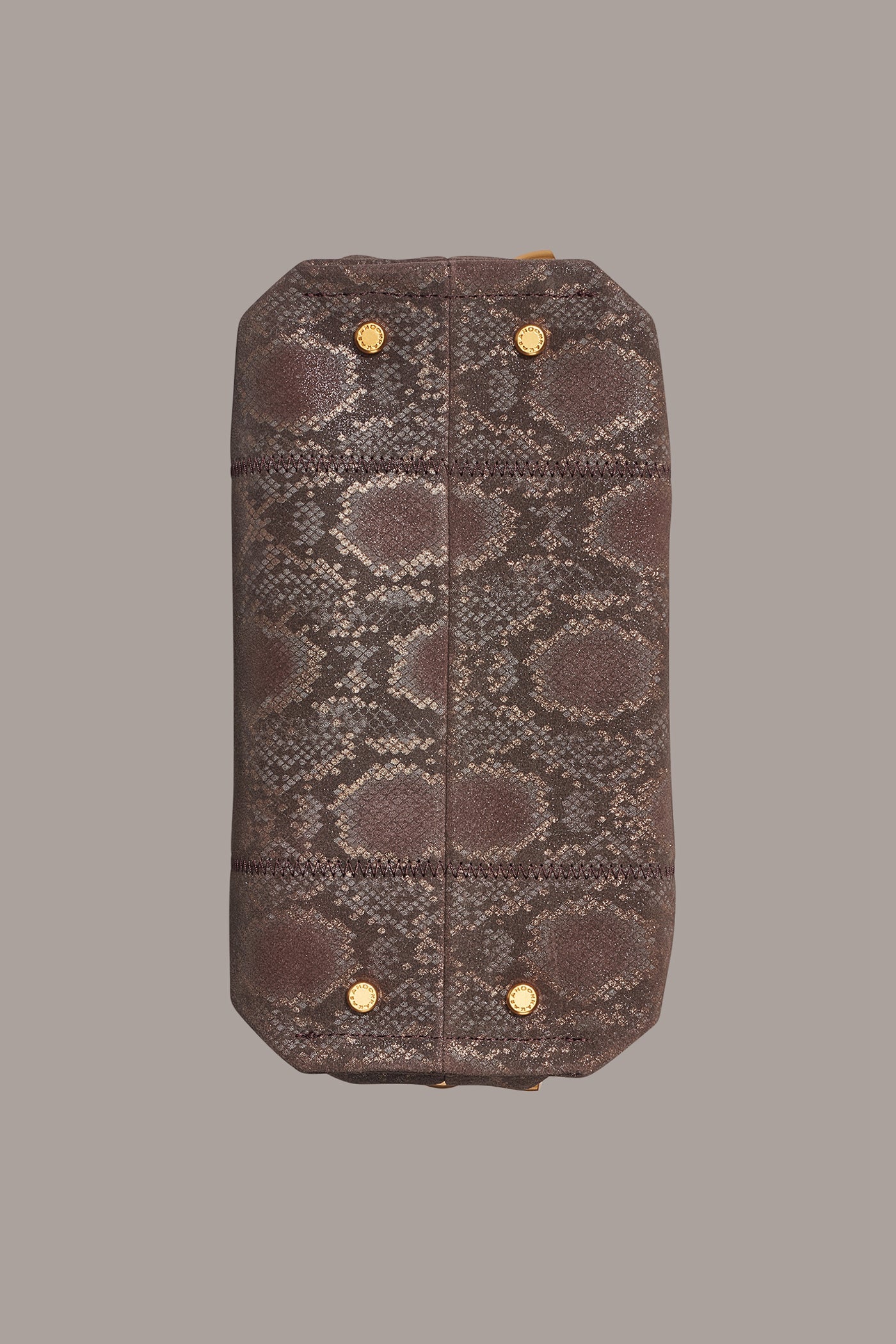 CASHMERE SNAKE-EFFECT CROSSBODY BAG