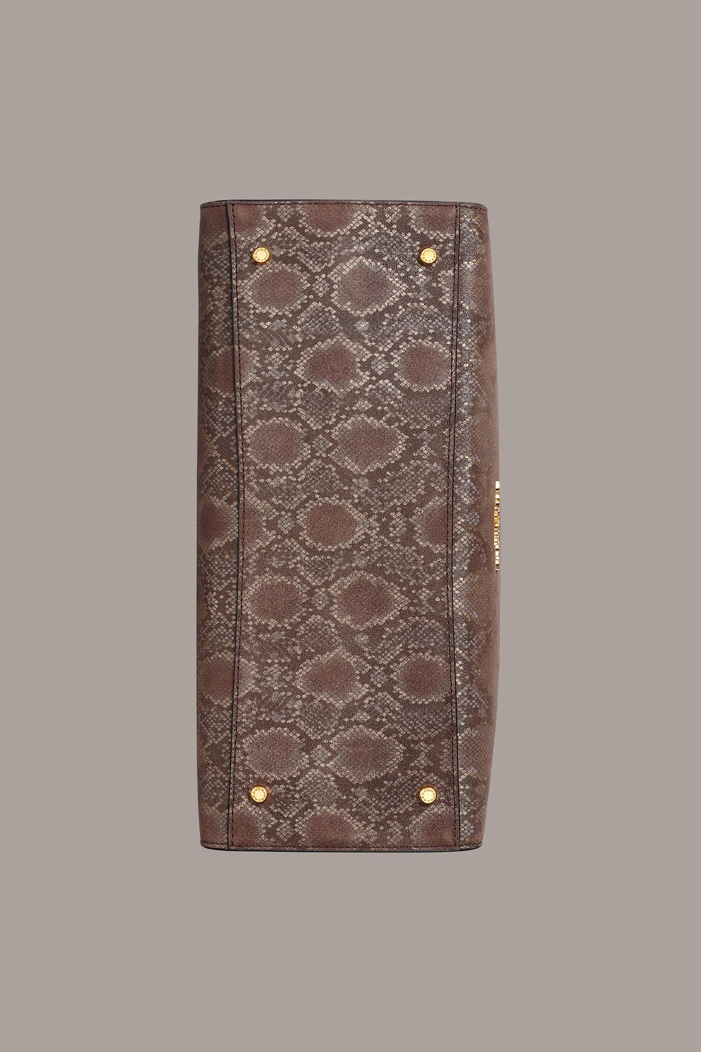 LODEN SNAKE-EFFECT SATCHEL BAG