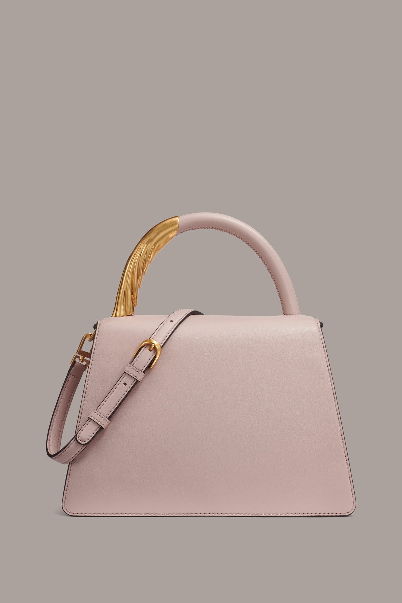 TULLE GOLD-TRIMMED SATCHEL BAG