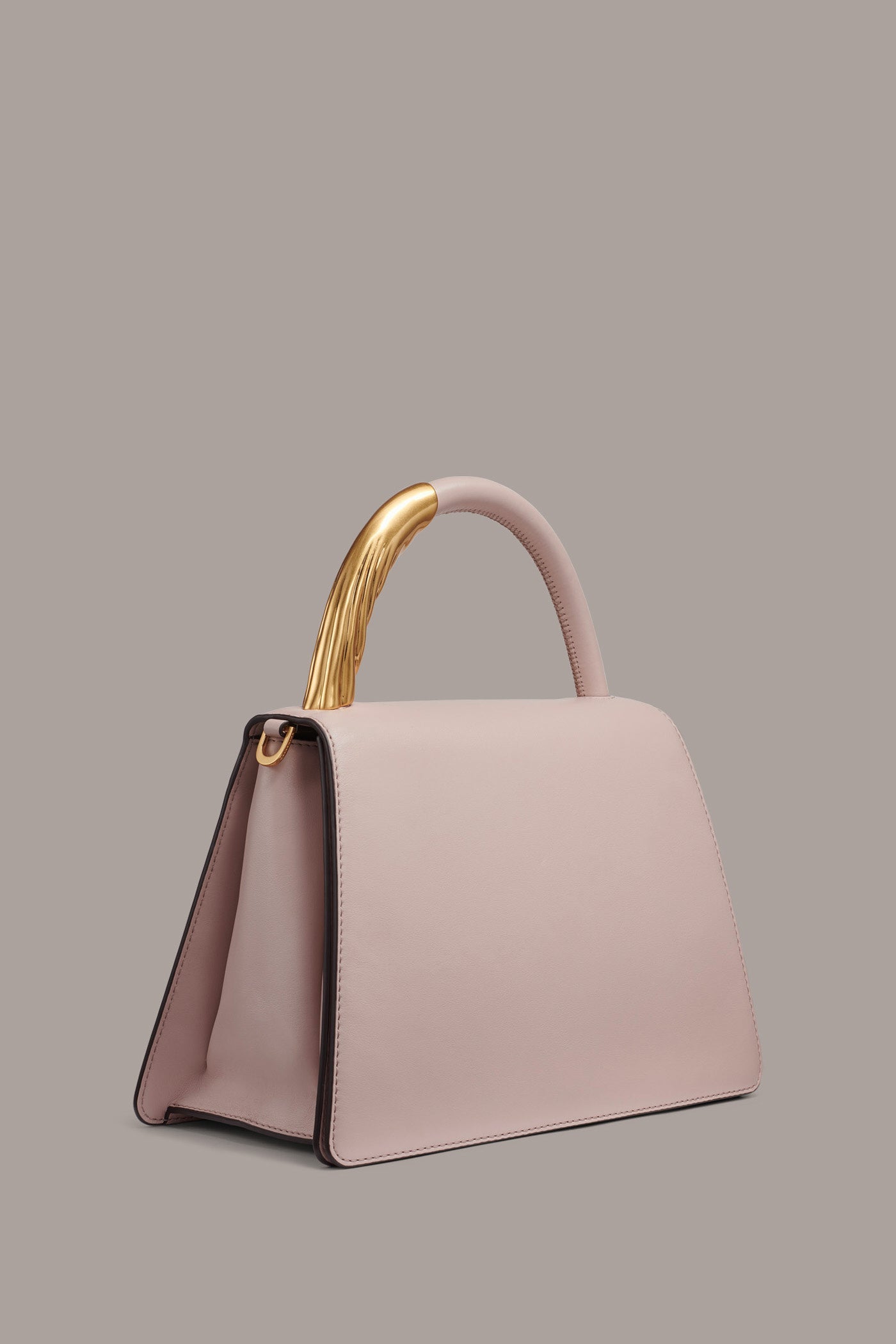 TULLE GOLD-TRIMMED SATCHEL BAG