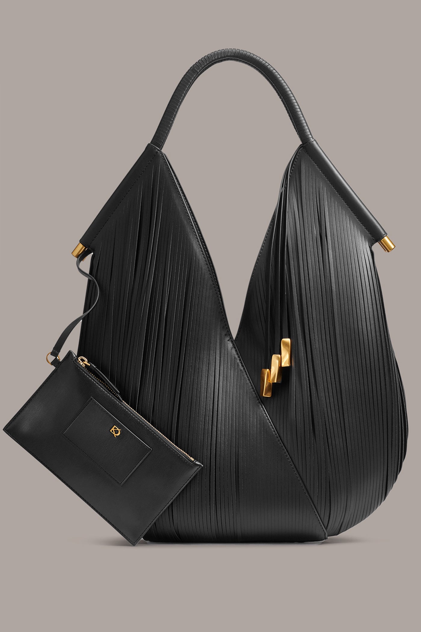 BALDWIN LARGE LASER-CUT SHOULDER BAG
