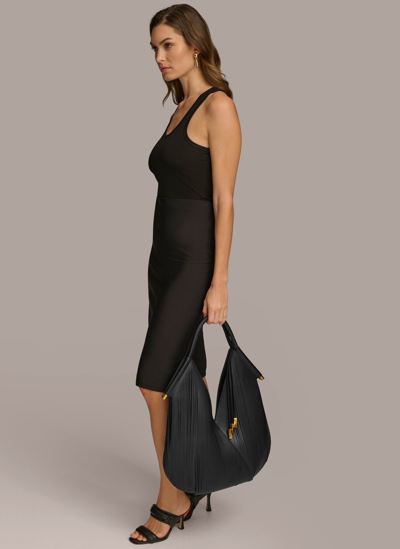 BALDWIN LARGE LASER-CUT SHOULDER BAG