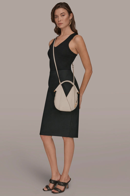 BALDWIN LASER-CUT LEATHER MICRO CROSSBODY BAG