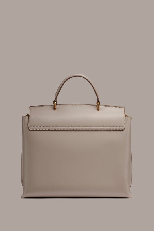 BRIDGEHAMPTON LEATHER SATCHEL BAG