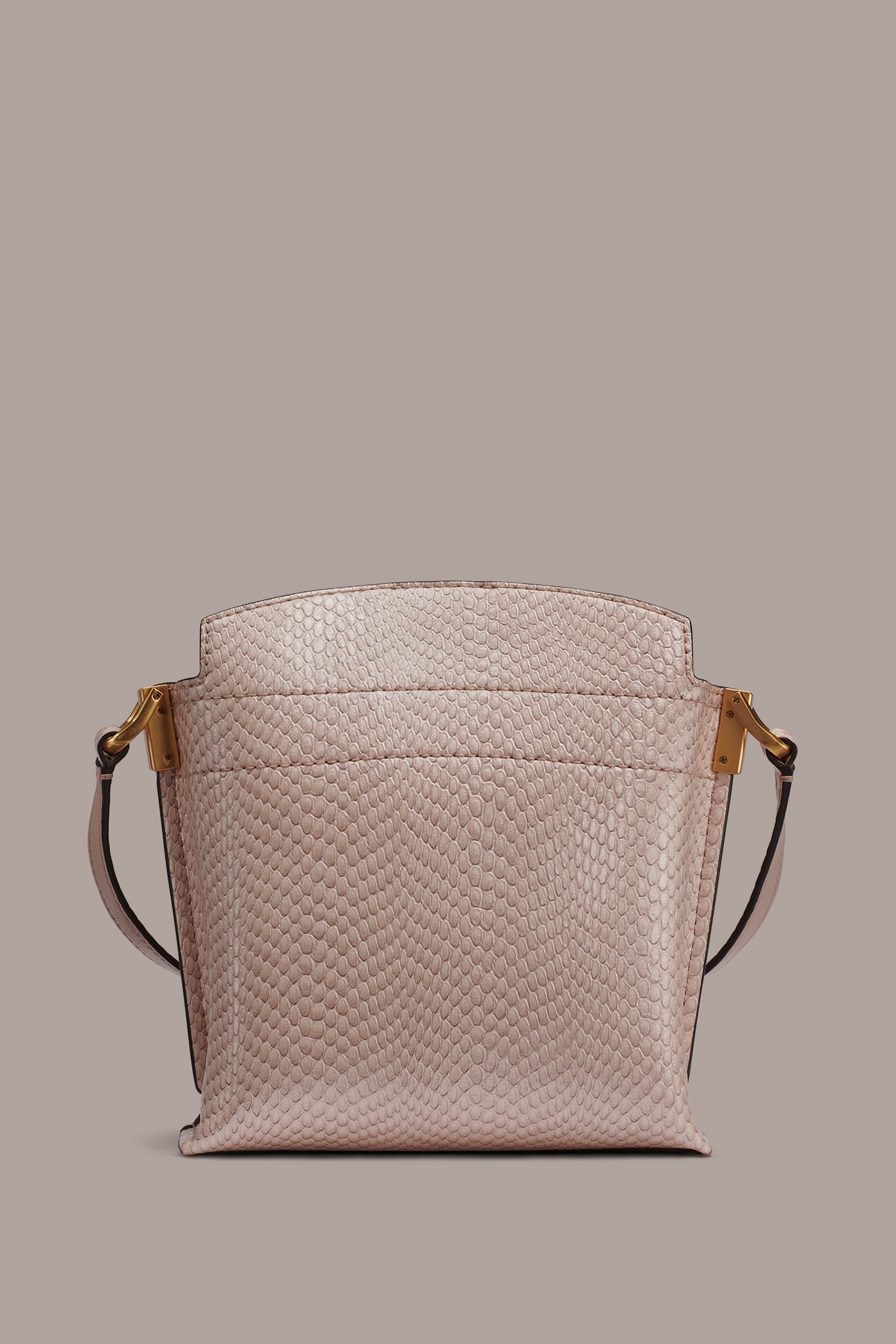 BRIDGEHAMPTON SNAKE-EFFECT LEATHER CROSSBODY BAG