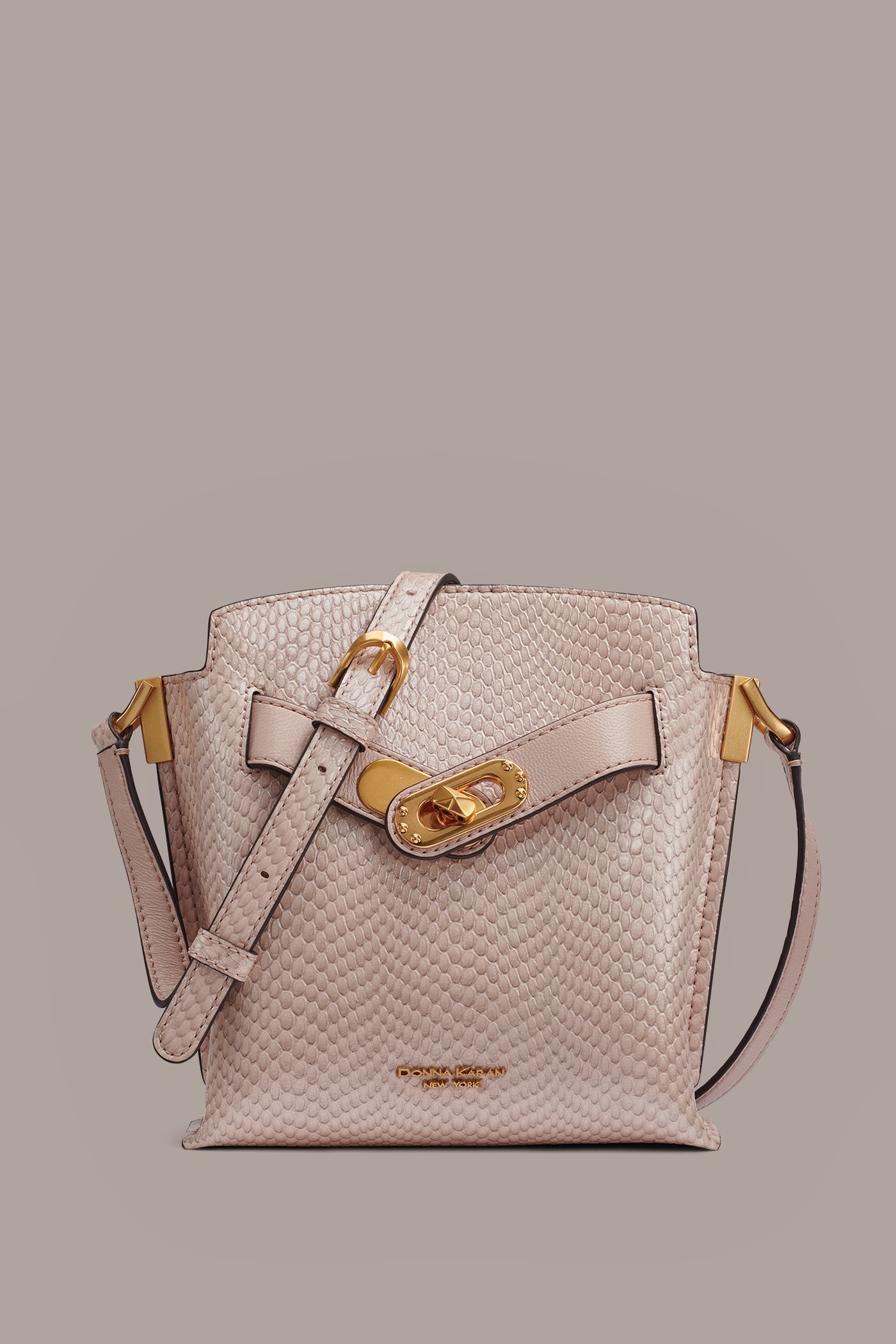 BRIDGEHAMPTON SNAKE-EFFECT LEATHER CROSSBODY BAG