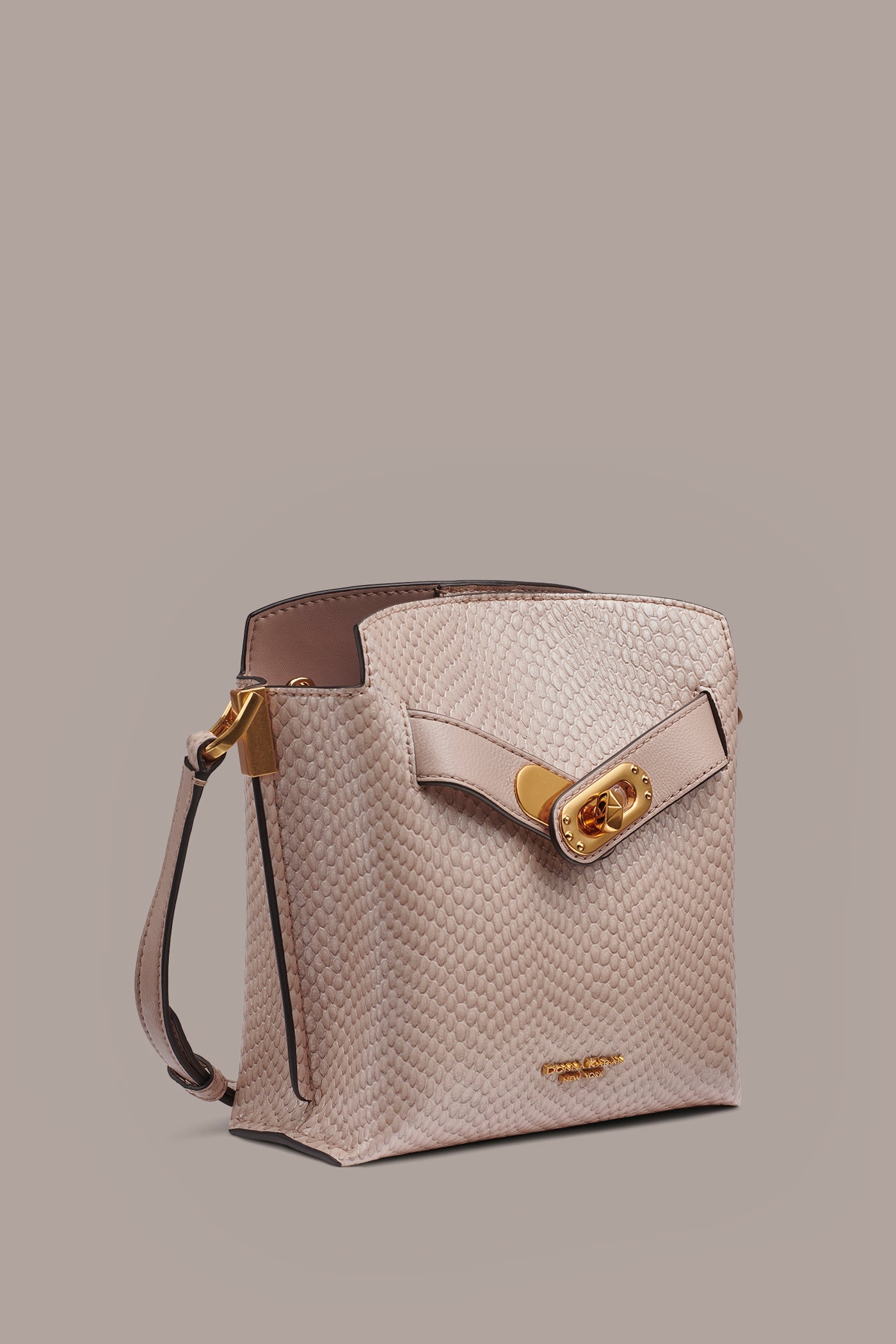 BRIDGEHAMPTON SNAKE-EFFECT LEATHER CROSSBODY BAG