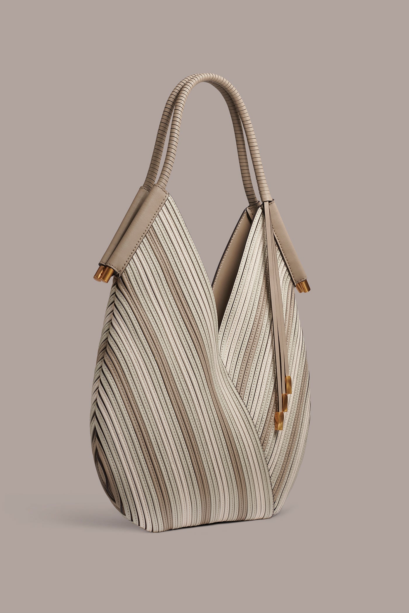 BALDWIN CHEVRON LEATHER MINI SHOULDER BAG