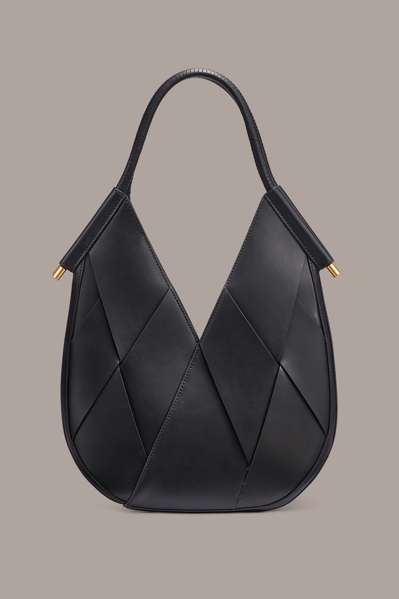 BALDWIN WOVEN LEATHER MINI SHOULDER BAG