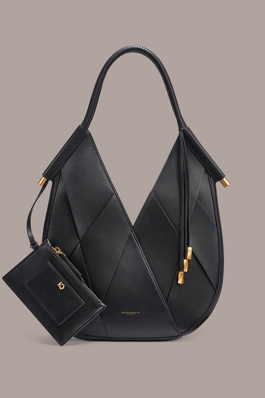 BALDWIN WOVEN LEATHER MINI SHOULDER BAG