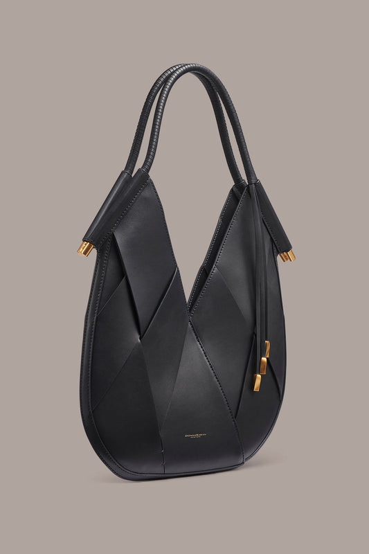 BALDWIN WOVEN LEATHER MINI SHOULDER BAG