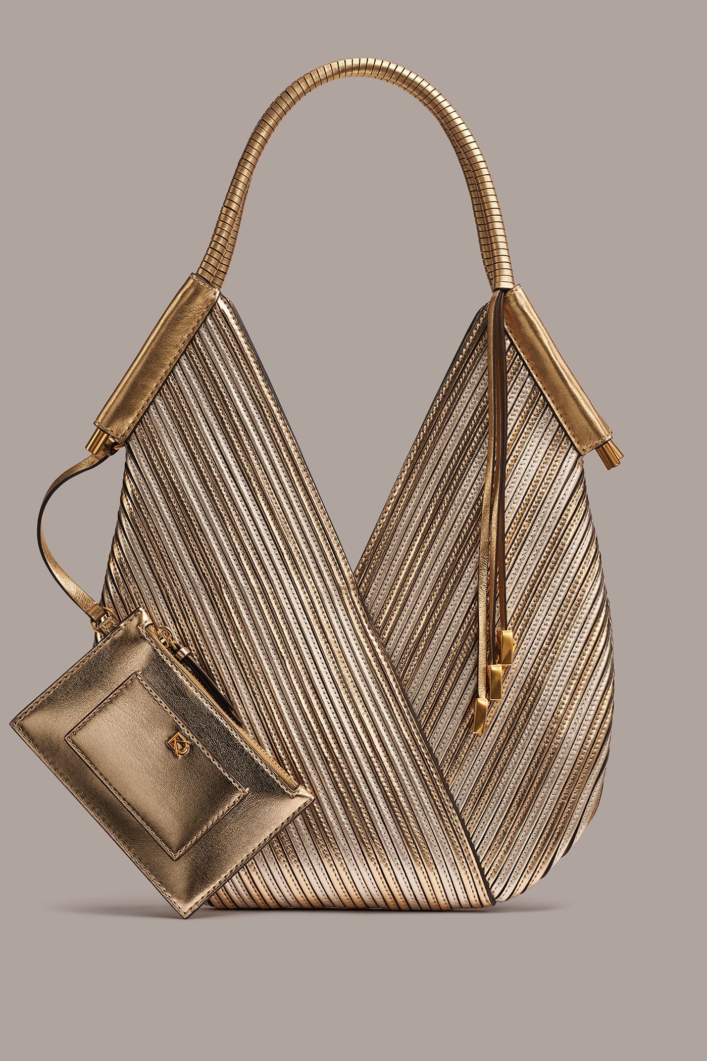 BALDWIN MINI METALLIC SHOULDER BAG