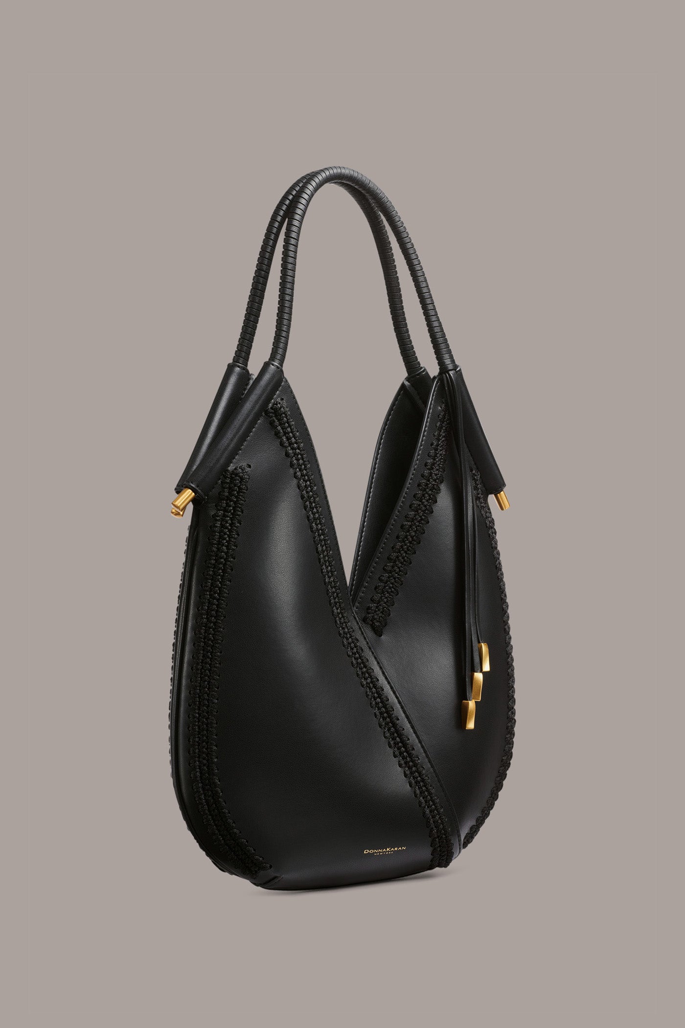 BALDWIN MINI CROCHET-TRIMMED SHOULDER BAG