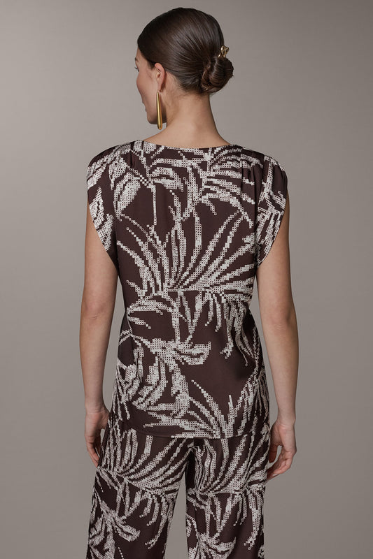 SLEEVELESS EXTENDED SHOULDER TOP
