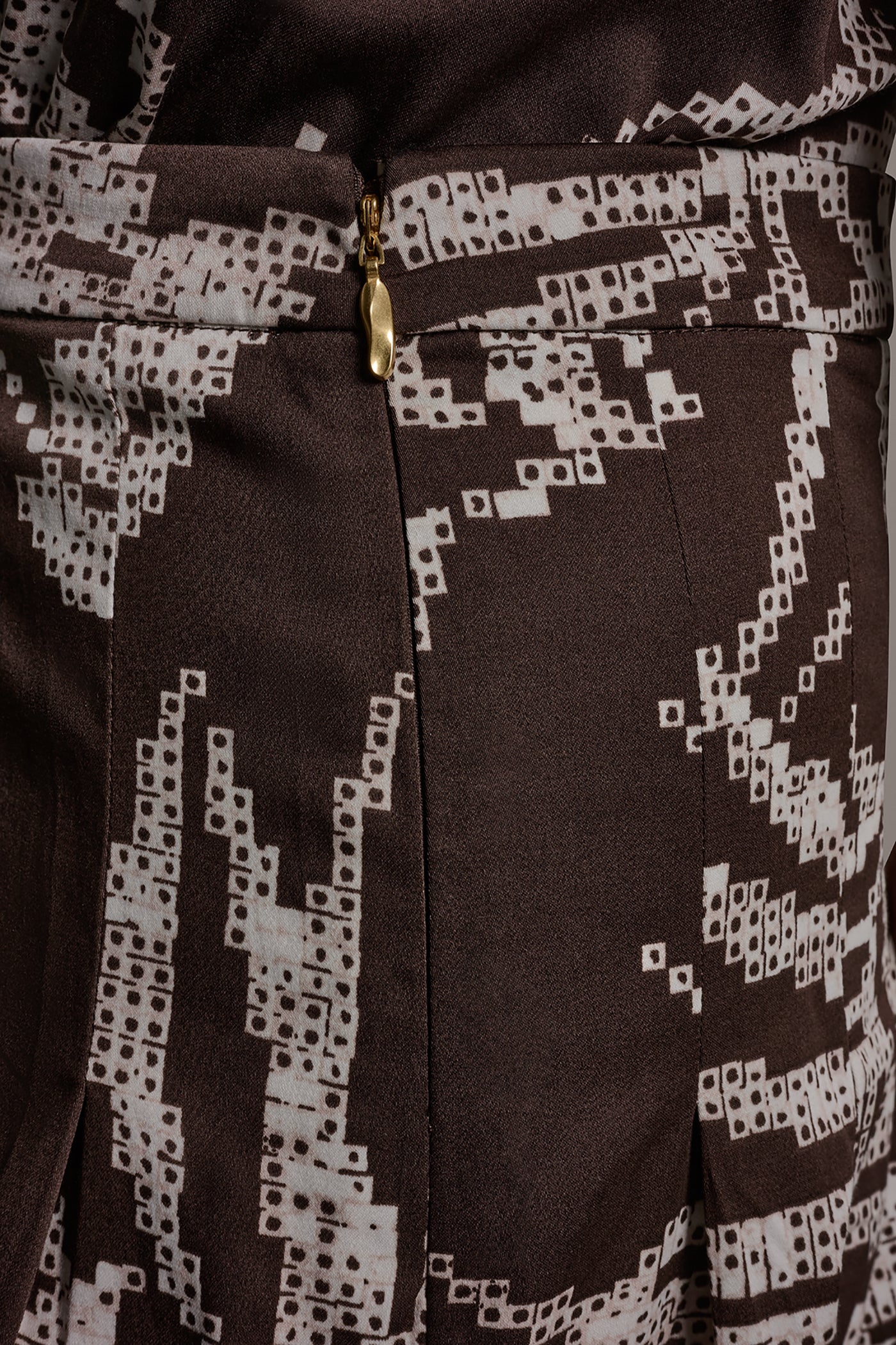 PRINT MIDI A-LINE SKIRT