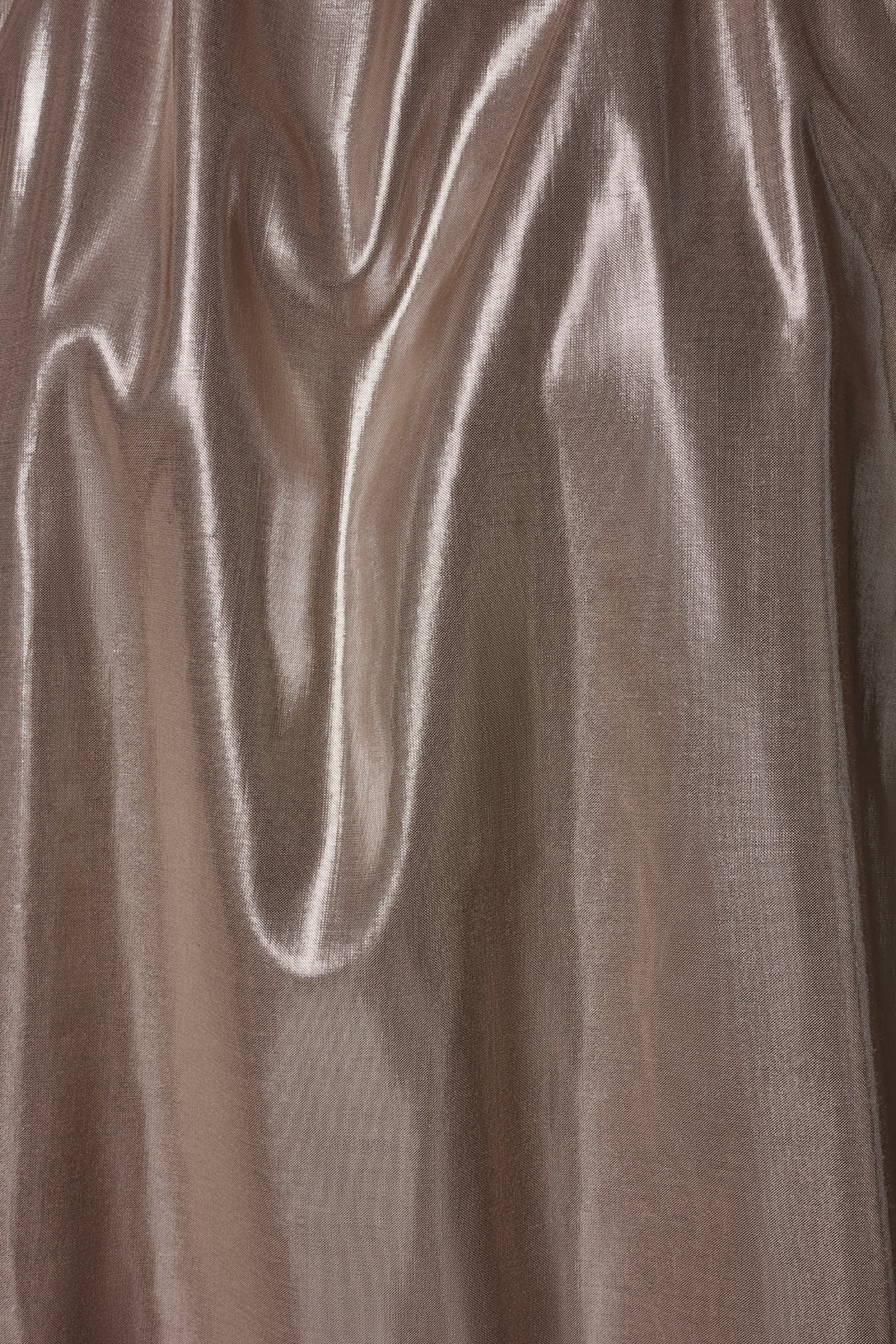 SLEEVELESS METALLIC HALTER TOP