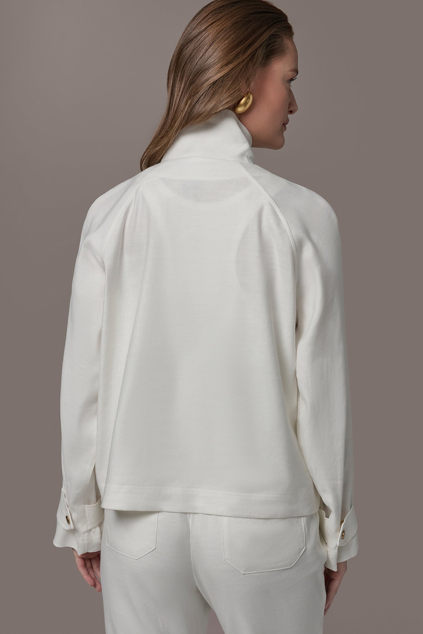 LINEN-BLEND UTILITY JACKET