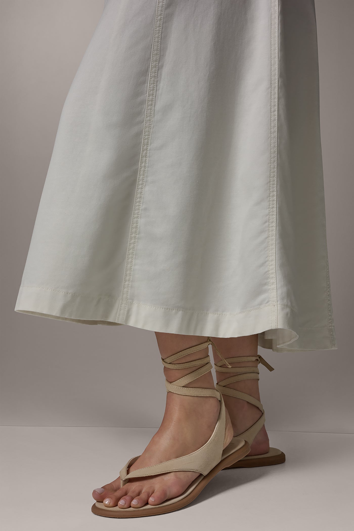 MIDI A-LINE PANEL SKIRT