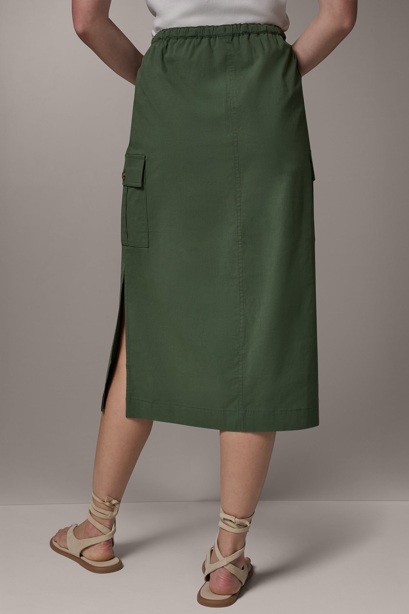 MIDI CARGO PENCIL SKIRT