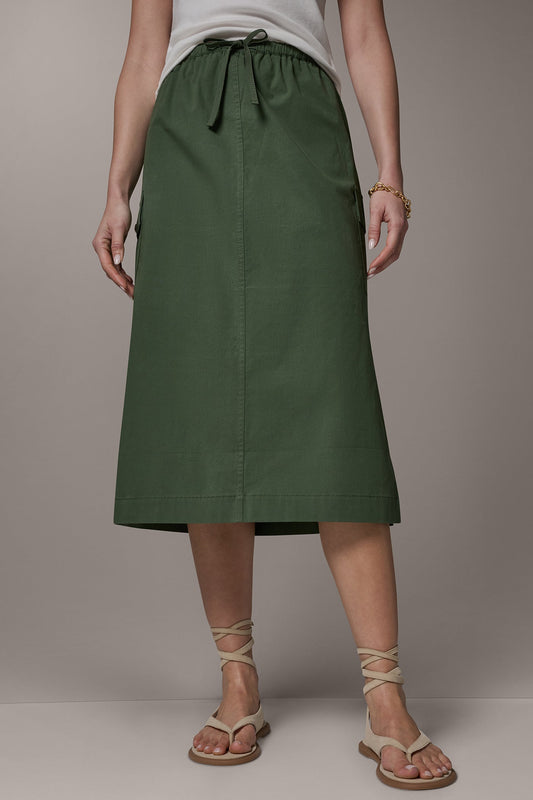 MIDI CARGO PENCIL SKIRT