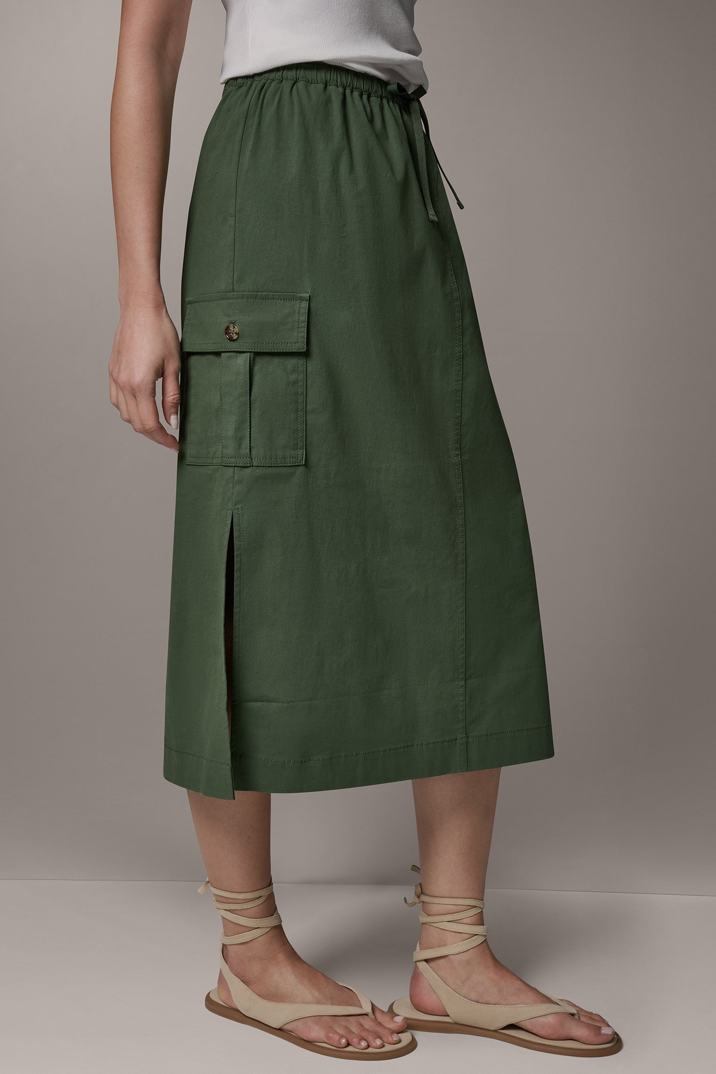MIDI CARGO PENCIL SKIRT