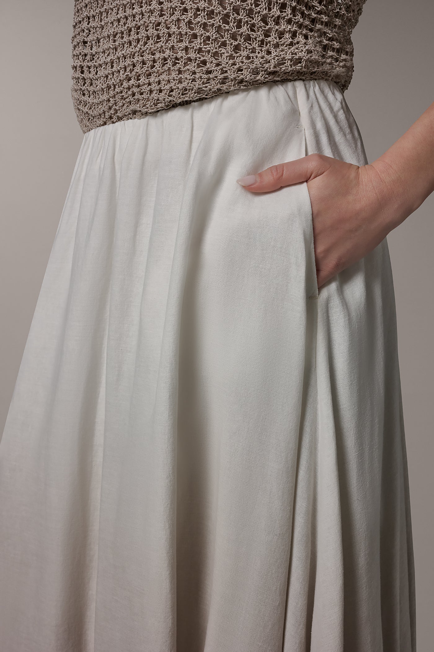 DIP DYE MIDI BUBBLE SKIRT