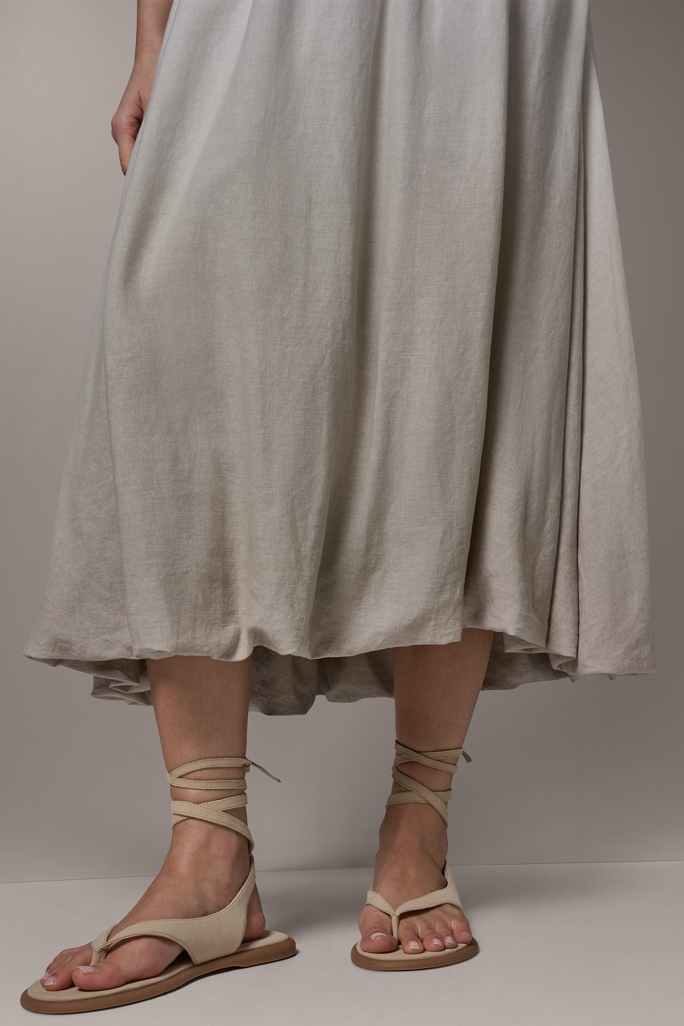 DIP DYE MIDI BUBBLE SKIRT