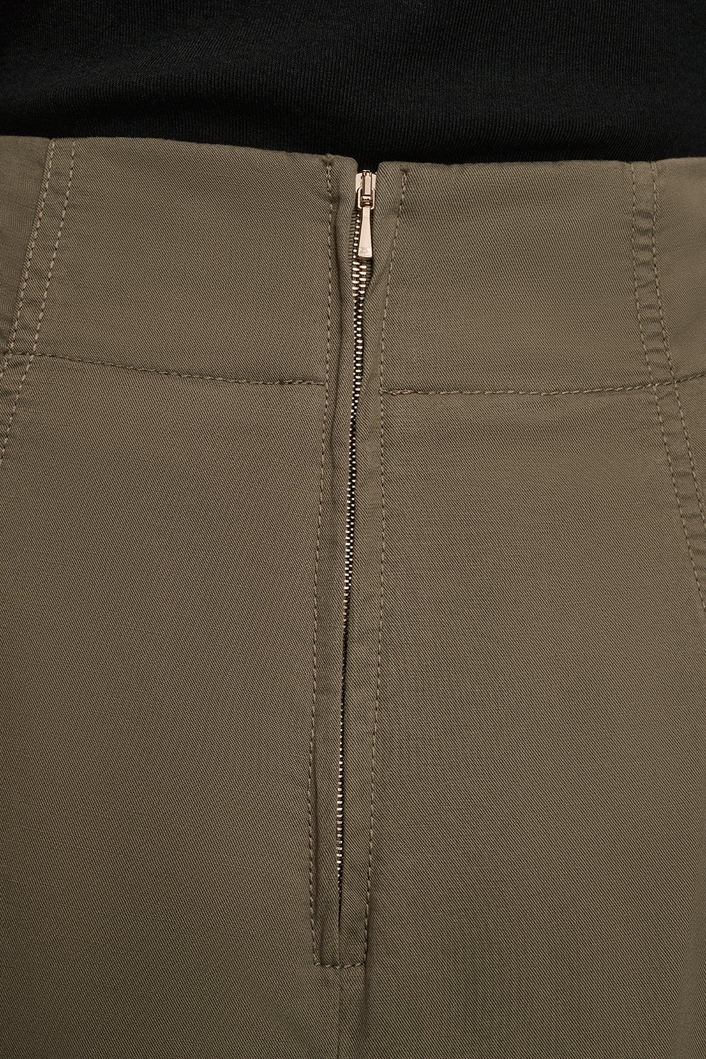 BRUSHED MIDI PANEL TRUMPET SKIRT