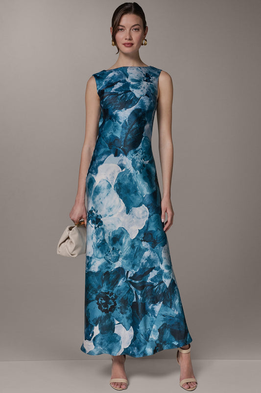 SLEEVELESS TRUMPET GOWN