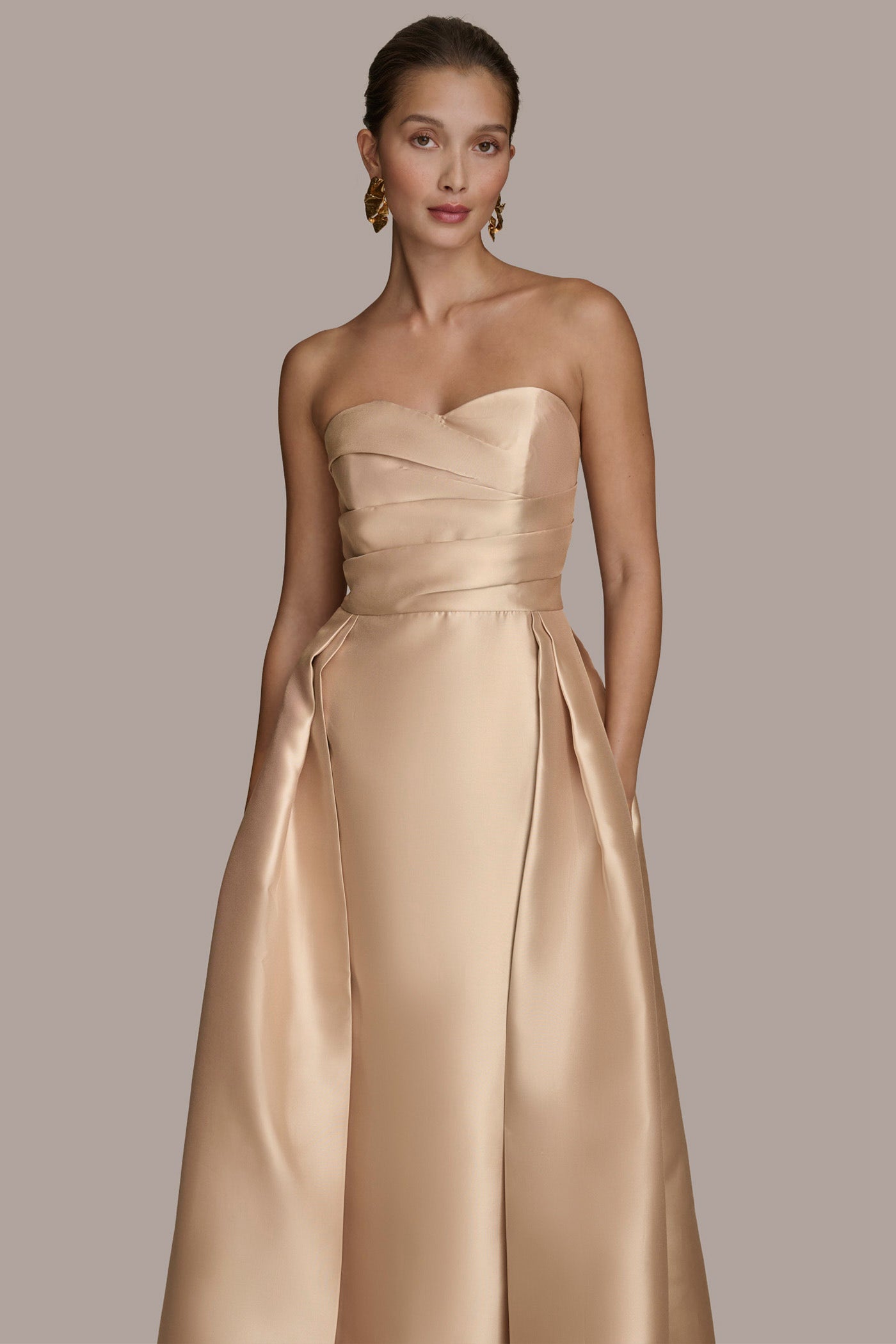 MIKADO STRAPLESS SWEETHEART BALL GOWN