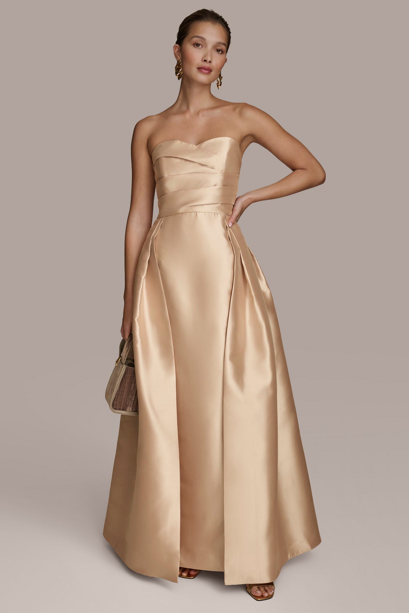 MIKADO STRAPLESS SWEETHEART BALL GOWN