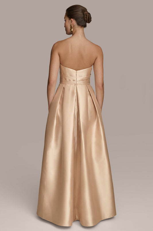 MIKADO STRAPLESS SWEETHEART BALL GOWN