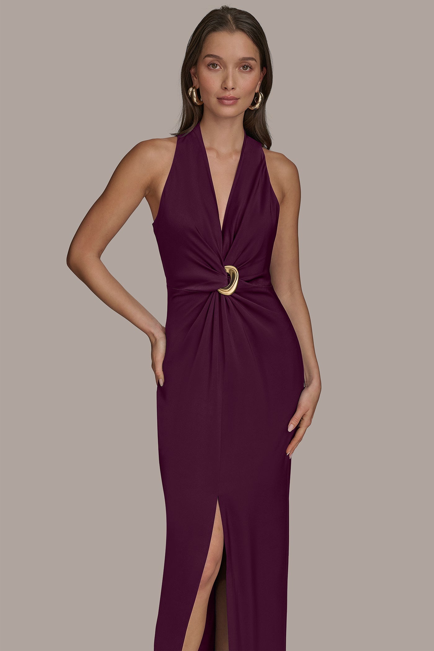 VNECK GOWN