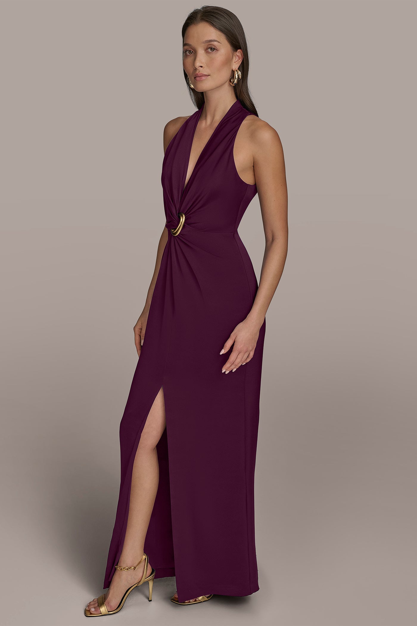 VNECK GOWN