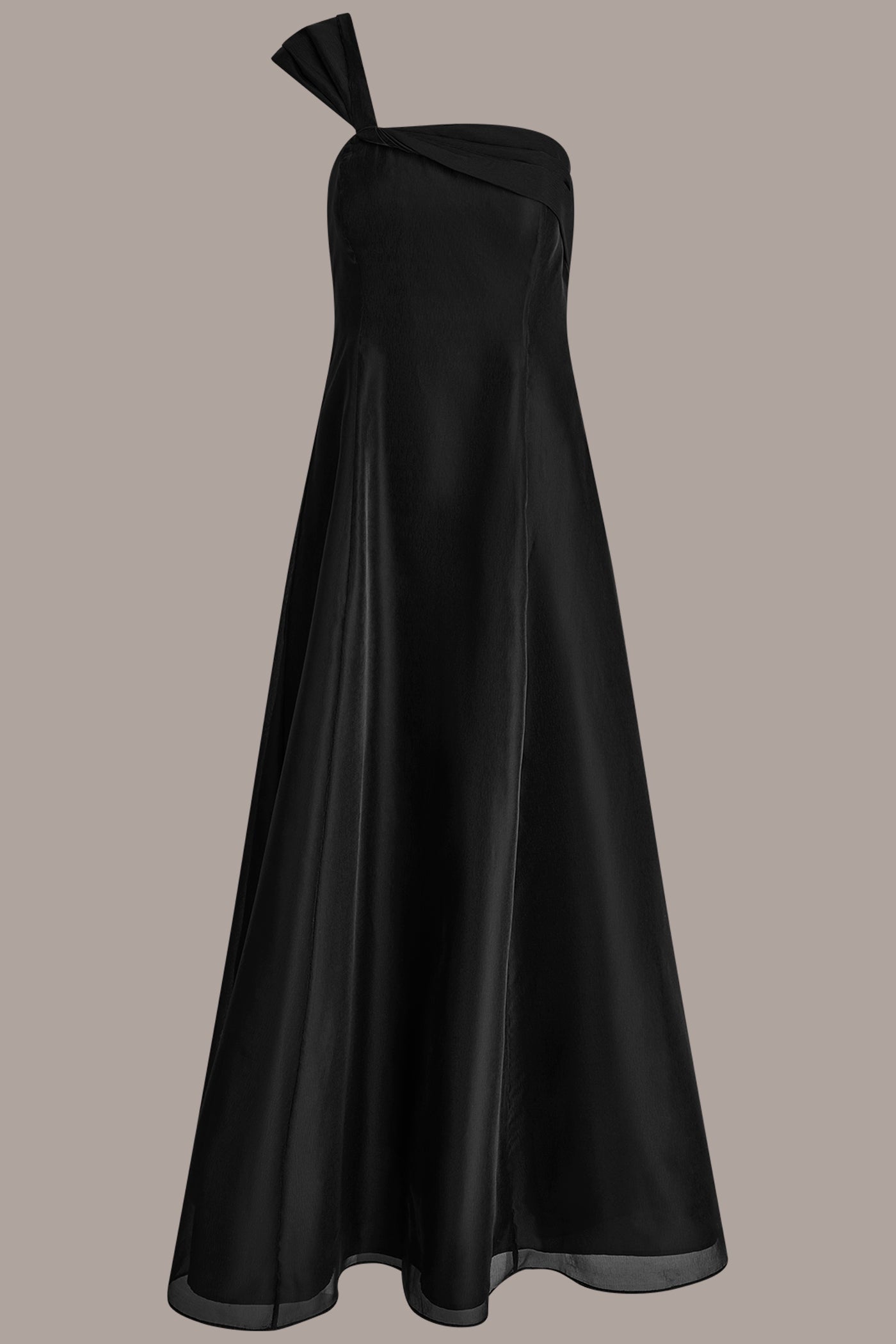 ORGANZA TWIST ONE-SHOULDER BALL GOWN