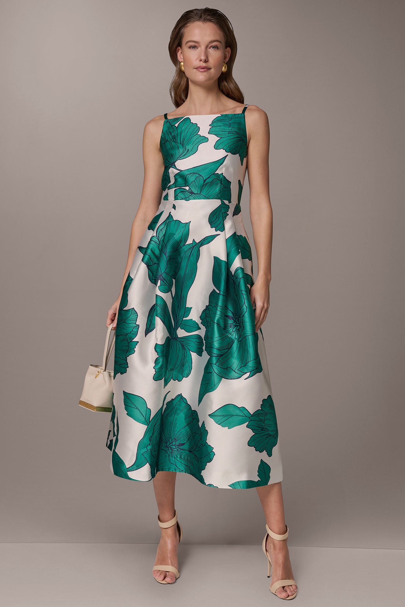 MIKADO FLORAL MIDI GOWN