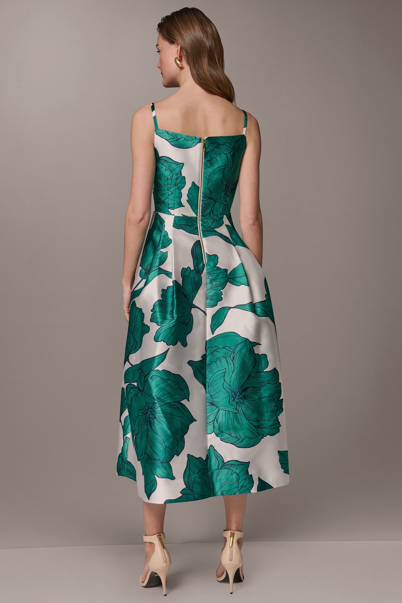 MIKADO FLORAL MIDI GOWN