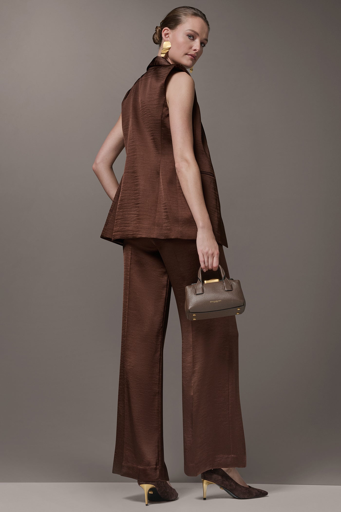 ONE BUTTON SUIT VEST