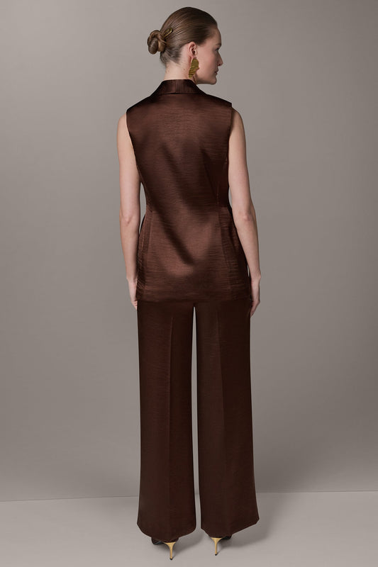 ONE BUTTON SUIT VEST