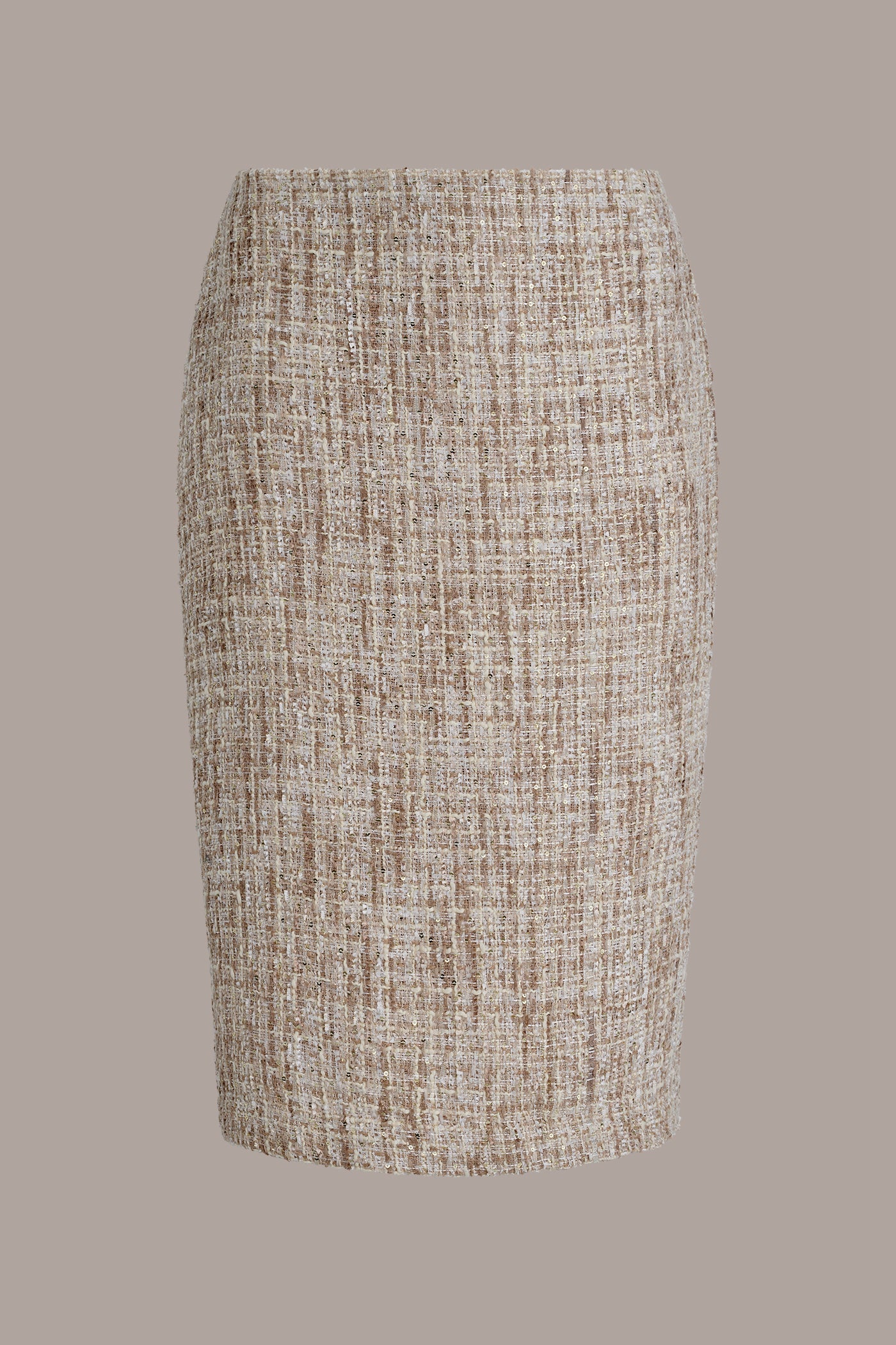 SEQUIN TWEED MIDI SUIT PENCIL SKIRT